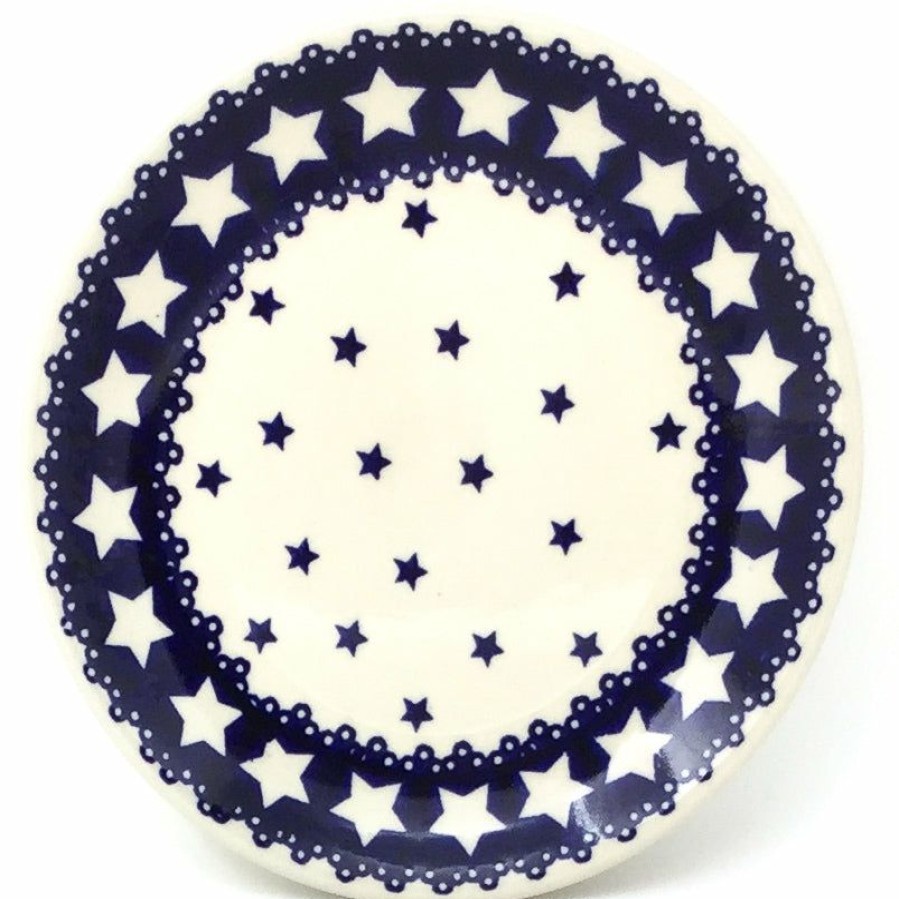 Plates * | Janelle Imports Bread & Butter Plate In Blue Stars