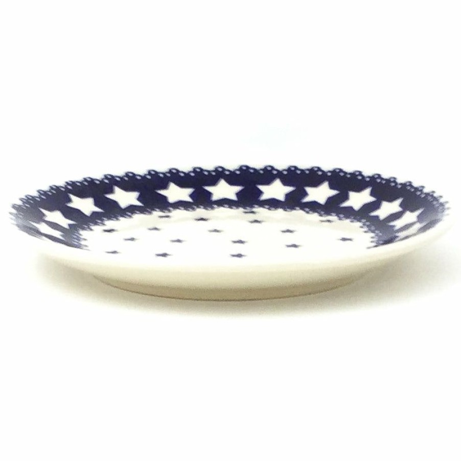 Plates * | Janelle Imports Bread & Butter Plate In Blue Stars