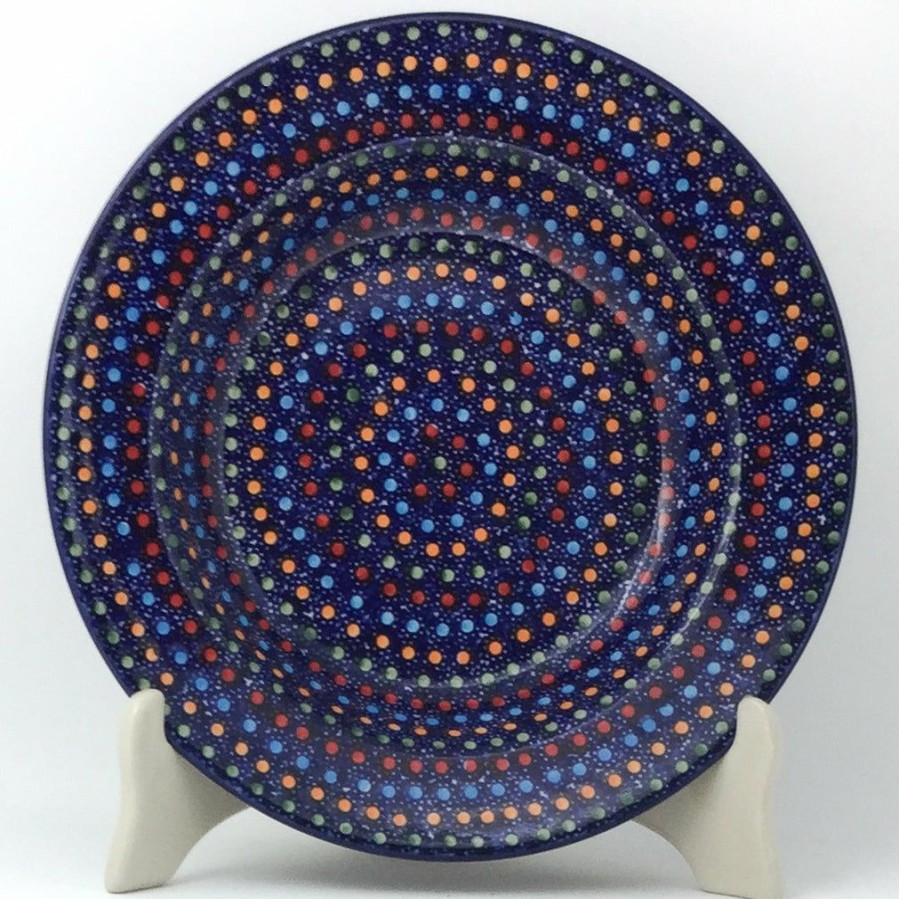 Plates * | Janelle Imports Soup Plate In Multi-Colored Dots