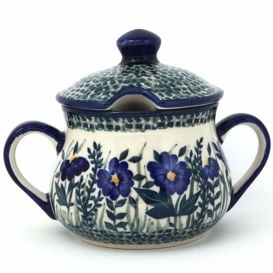 Table Accessories * | Janelle Imports Family Style Sugar Bowl 14 Oz In Wild Blue