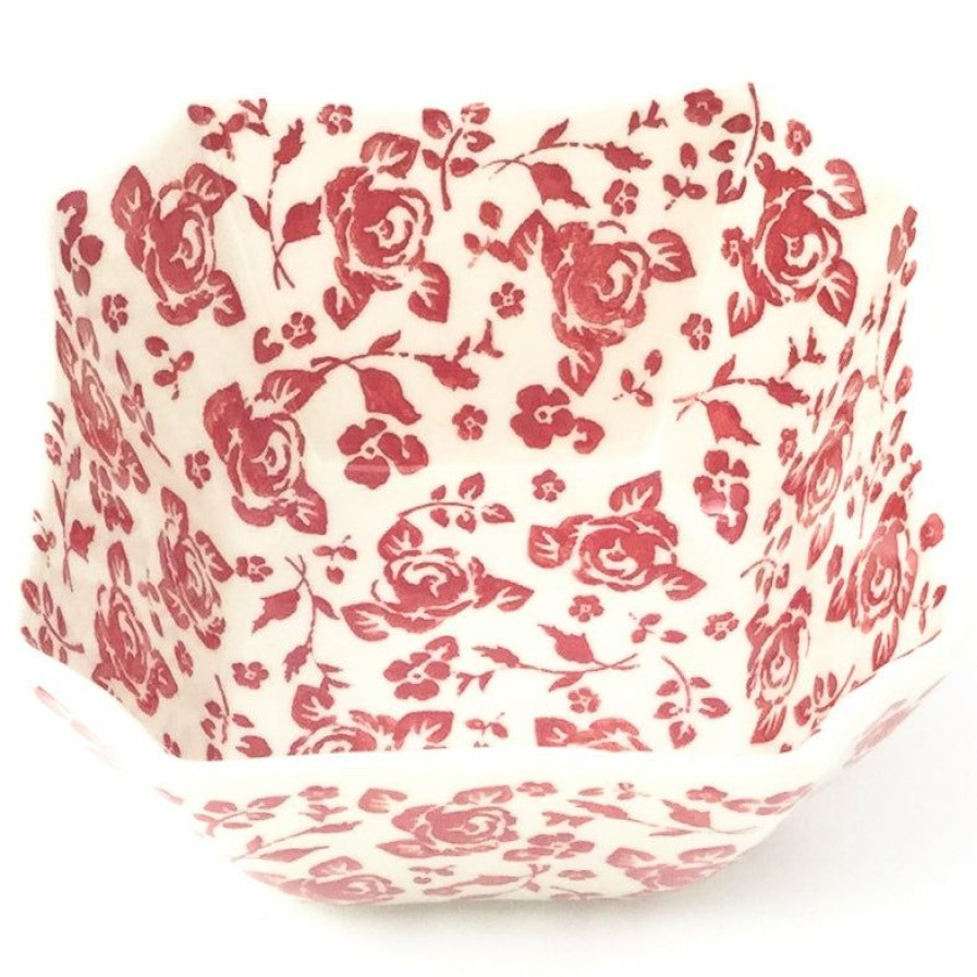 Bowls * | Janelle Imports Square Soup Bowl 16 Oz In Antique Red