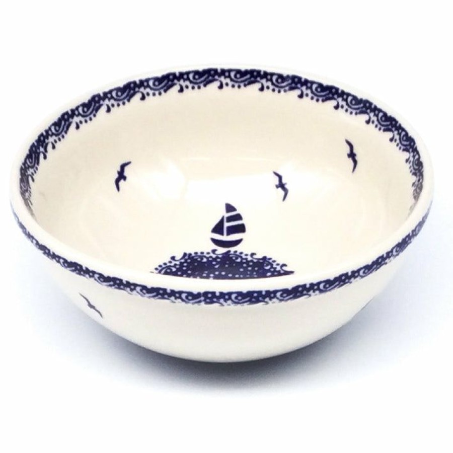 Bowls * | Janelle Imports Round Bowl 32 Oz In Sailboat