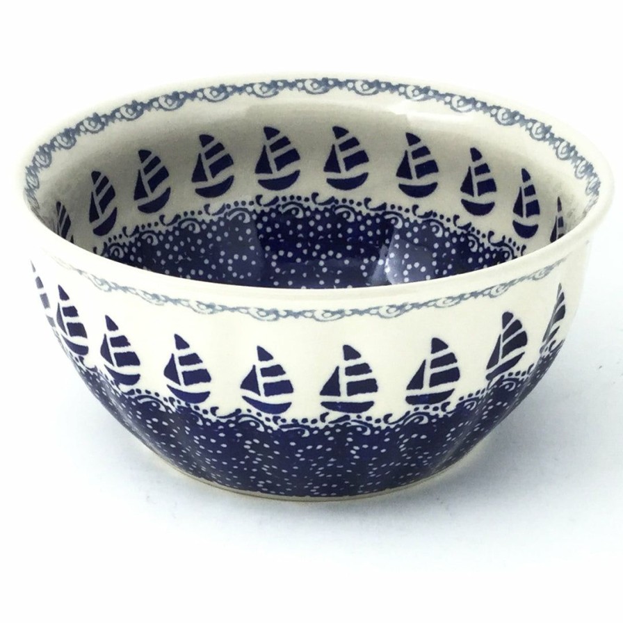 Bowls * | Janelle Imports Scalloped Bowl 48 Oz In Sail Regatta