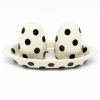 Table Accessories * | Janelle Imports Salt & Pepper Set W/Tray In Black Polka-Dot