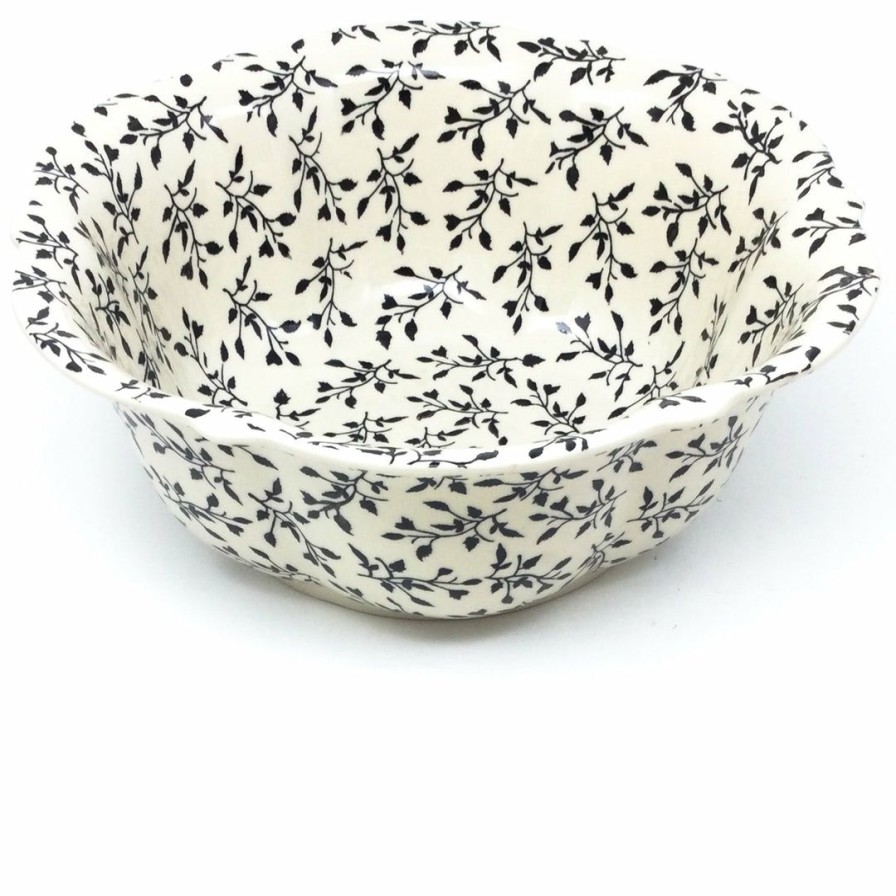 Bowls * | Janelle Imports Lg Retro Bowl In Simply Black