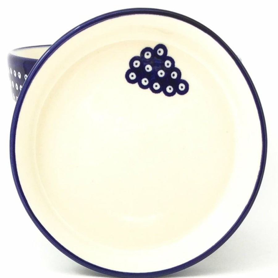 Home Decor * | Janelle Imports Md Flower Pot W/Plate In Blue Elegance