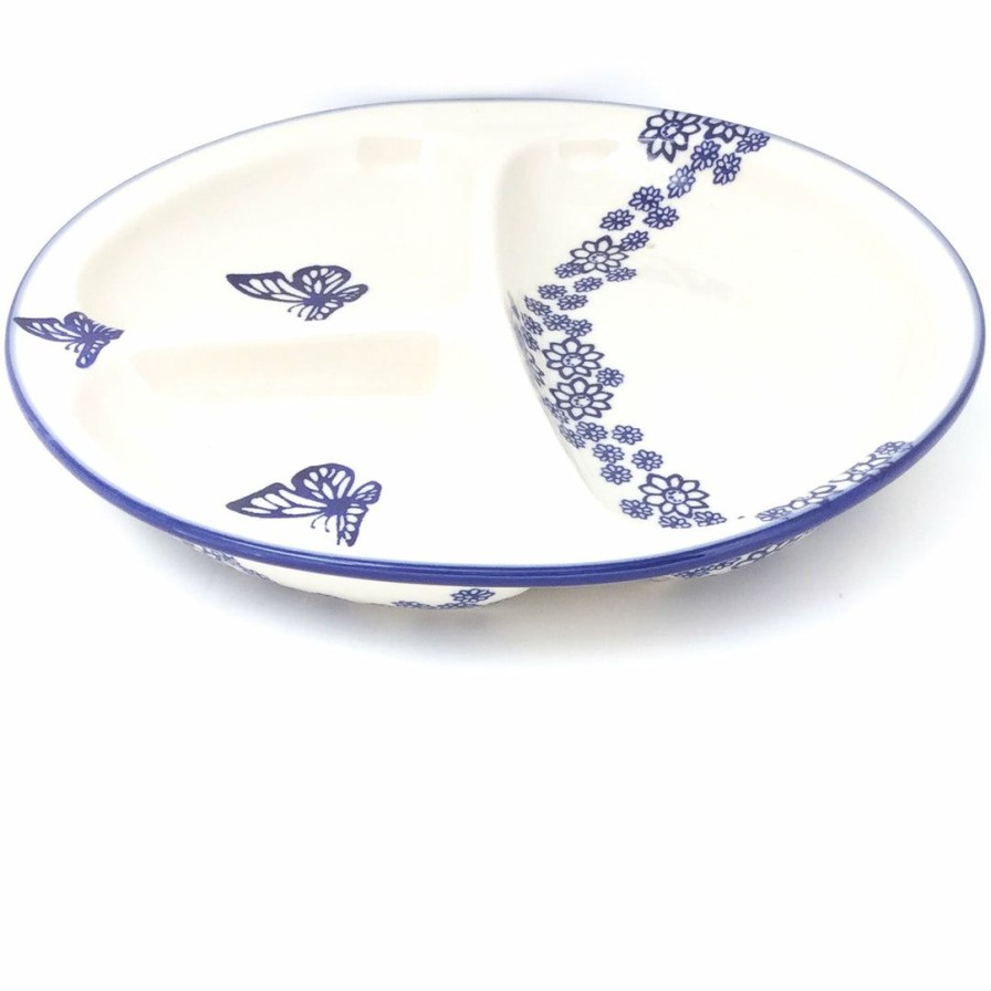 Plates * | Janelle Imports Divided Plate In Butterfly