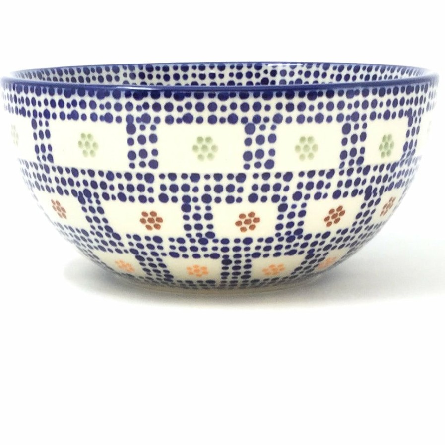 Bowls * | Janelle Imports Soup Bowl 24 Oz In Modern Checkers