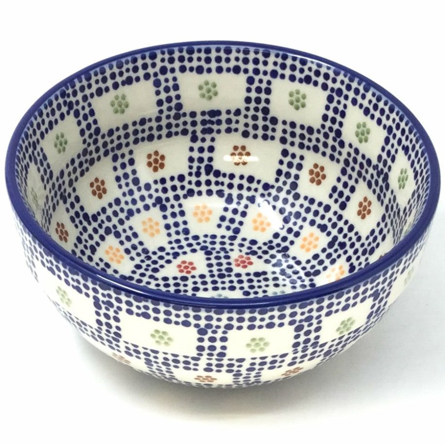 Bowls * | Janelle Imports Soup Bowl 24 Oz In Modern Checkers