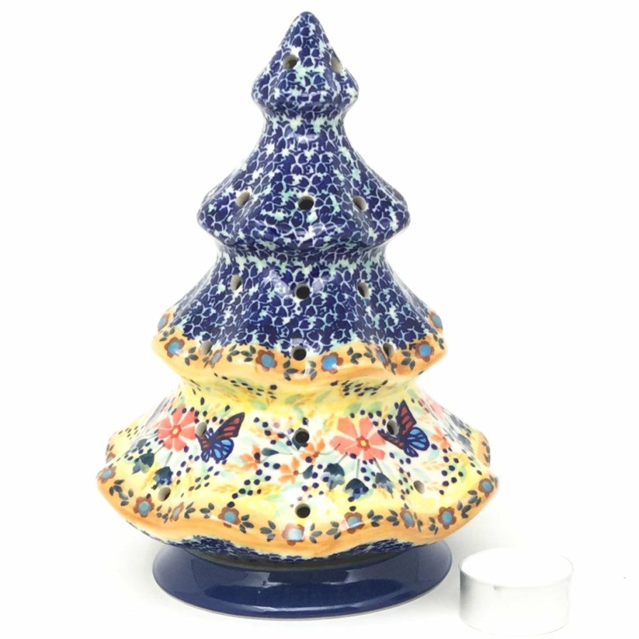 Home Decor * | Janelle Imports Tree Tea Candle Holder In Butterfly Meadow