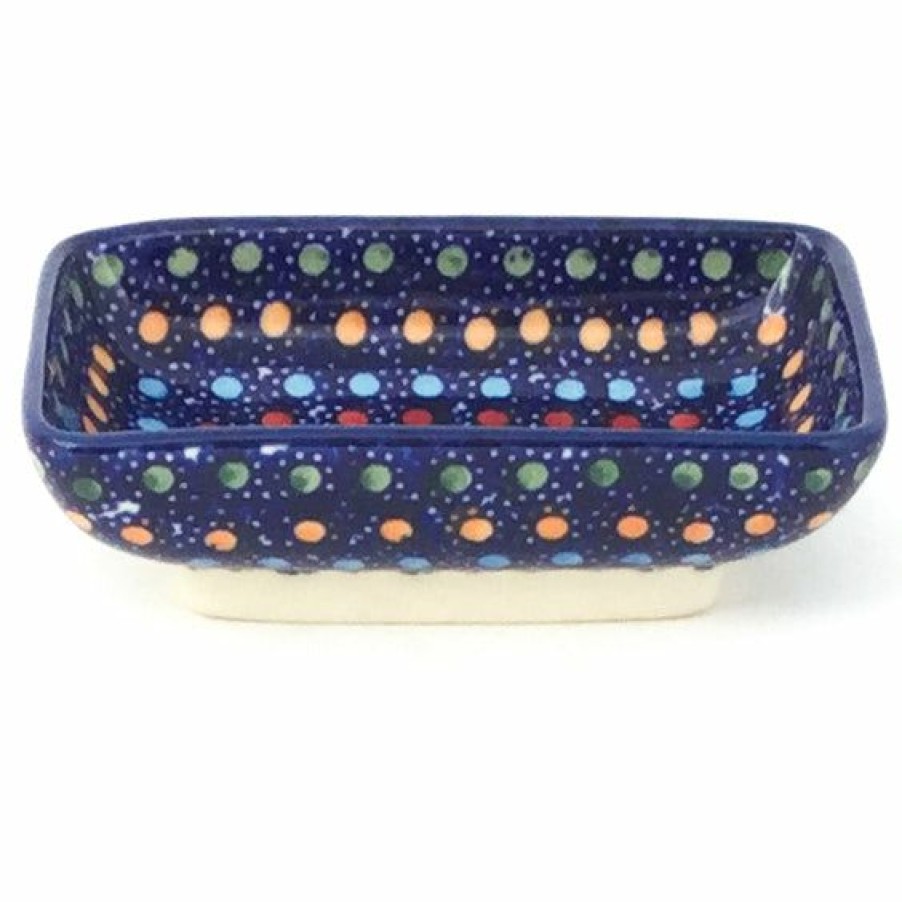 Bowls * | Janelle Imports Dipping Dish In Multi-Colored Dots