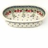 Bakeware * | Janelle Imports Md Oval Baker In Dill Flowers