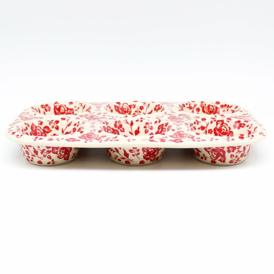 Bakeware * | Janelle Imports Muffin Baker In Antique Red