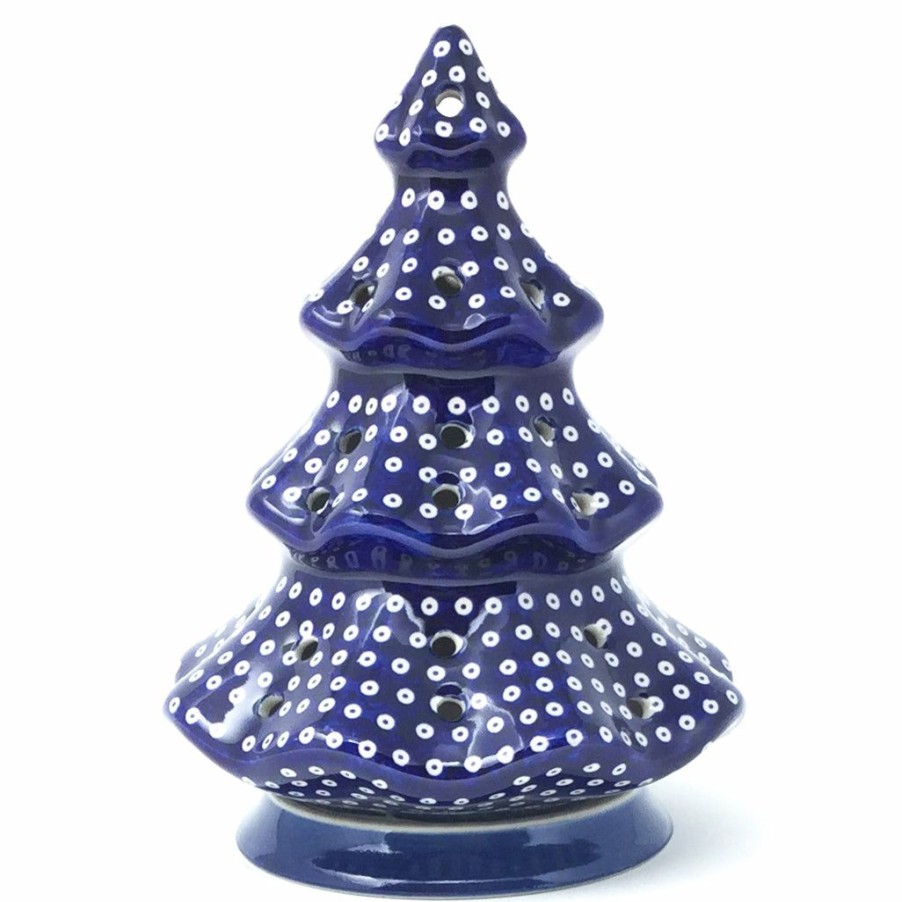 Home Decor * | Janelle Imports Tree Tea Candle Holder In Blue Elegance