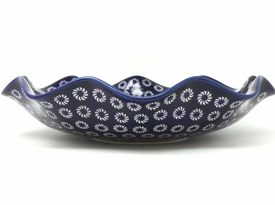 Bowls * | Janelle Imports Fluted Pasta Bowl In Pinwheels