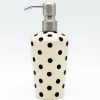 Home Decor * | Janelle Imports Soap Dispenser In Black-Polka Dot