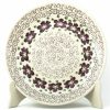 Plates * | Janelle Imports Luncheon Plate In Purple & Gray Flowers