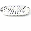 Platters, Servers, And Trays * | Janelle Imports Md Oval Platter In Blue Polka-Dot