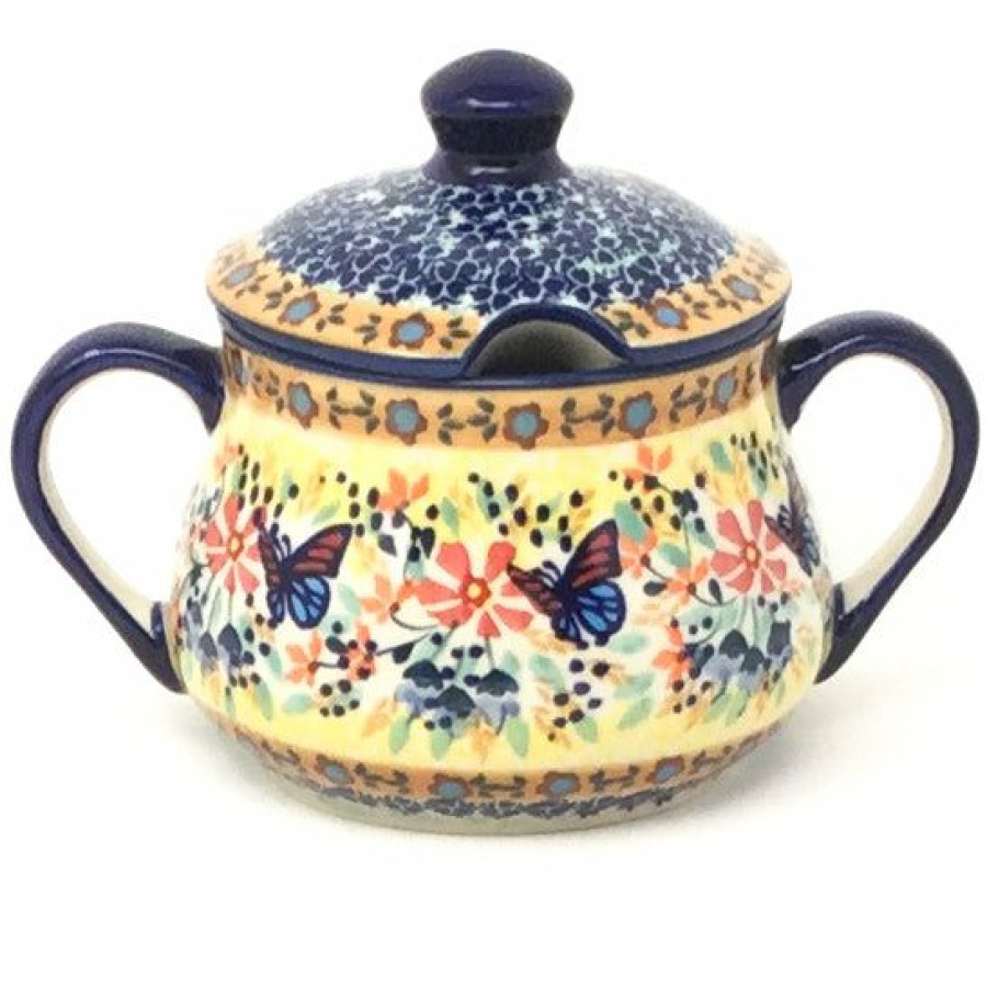 Table Accessories * | Janelle Imports Family Style Sugar Bowl 14 Oz In Butterfly Meadow