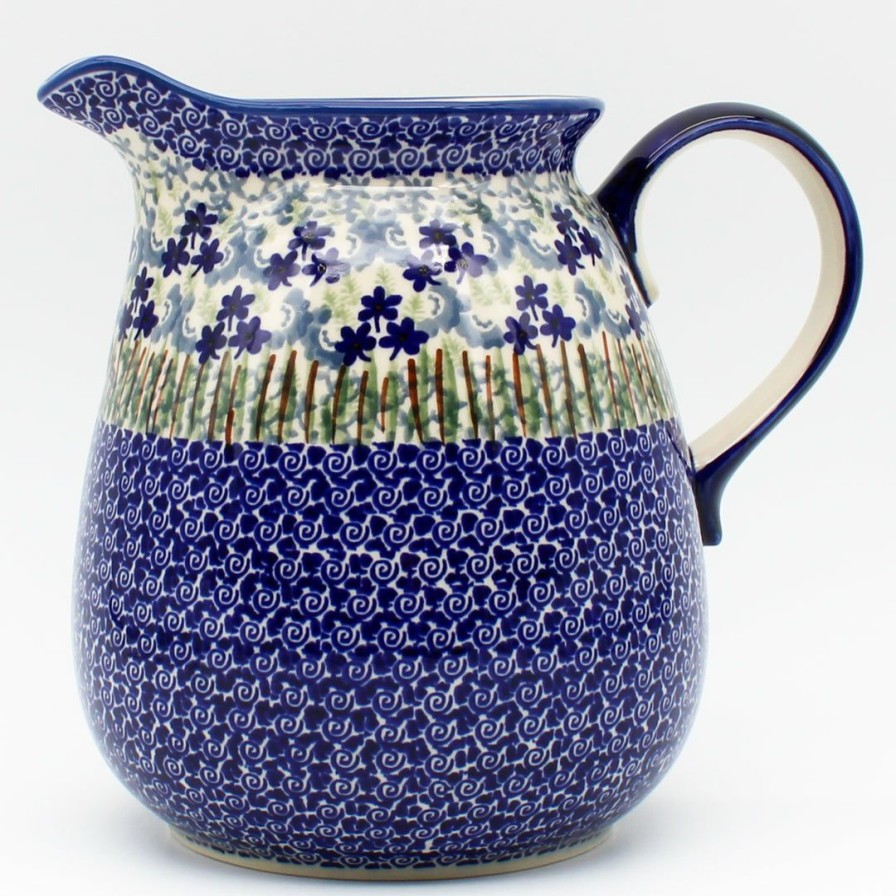 Home Decor * | Janelle Imports Pitcher 2 Qt In Alpine Blue