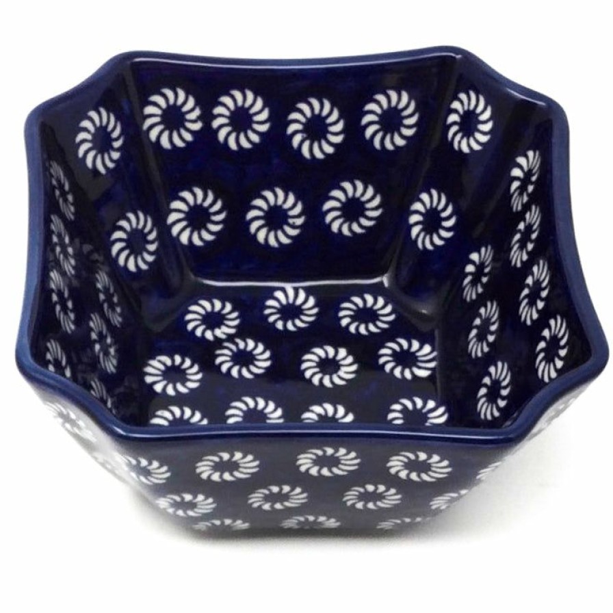 Bowls * | Janelle Imports Square Soup Bowl 16 Oz In Pinwheel