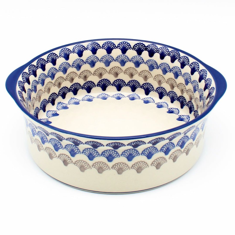 Bakeware * | Janelle Imports Deep Round Baker In Seashells