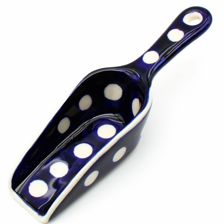 Kitchen Accessories * | Janelle Imports Sugar Scoop In White Polka-Dot