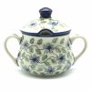 Table Accessories * | Janelle Imports Family Style Sugar Bowl 14 Oz In Blue Clematis