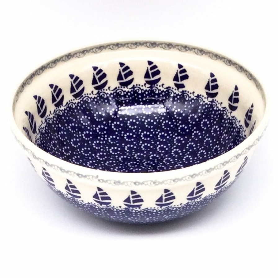 Bowls * | Janelle Imports Round Bowl 64 Oz In Sail Regatta