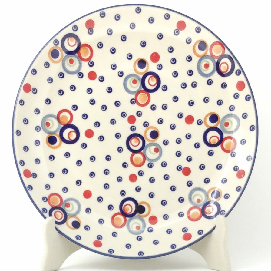 Plates * | Janelle Imports Dinner Plate 10 In Modern Circles