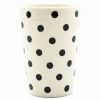 Home Decor * | Janelle Imports Toothbrush Holder/Cup In Black Polka-Dot