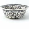 Bowls * | Janelle Imports Sm Retro Bowl In Gray & Black