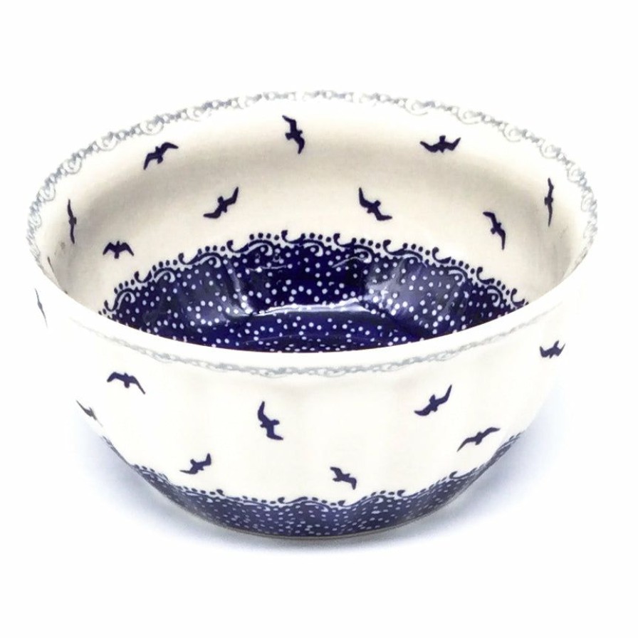 Bowls * | Janelle Imports Scalloped Bowl 48 Oz In Seagulls