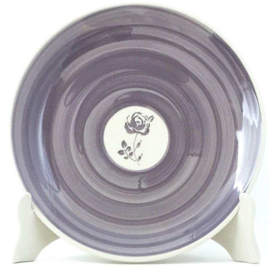 Plates * | Janelle Imports Luncheon Plate In Gray Rose