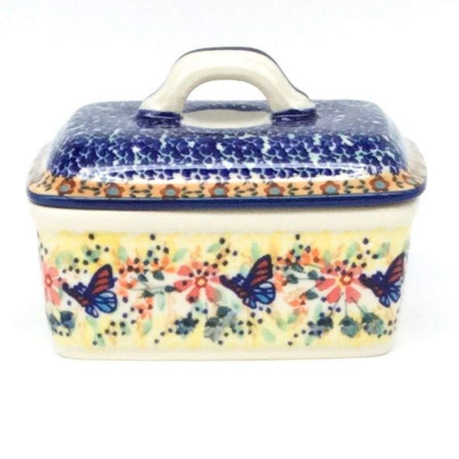 Table Accessories * | Janelle Imports Butter Box In Butterfly Meadow