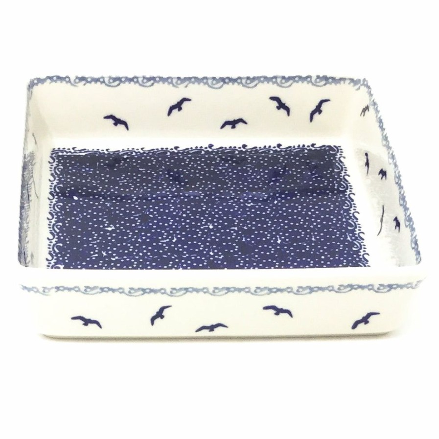 Bakeware * | Janelle Imports Square Baker In Seagulls