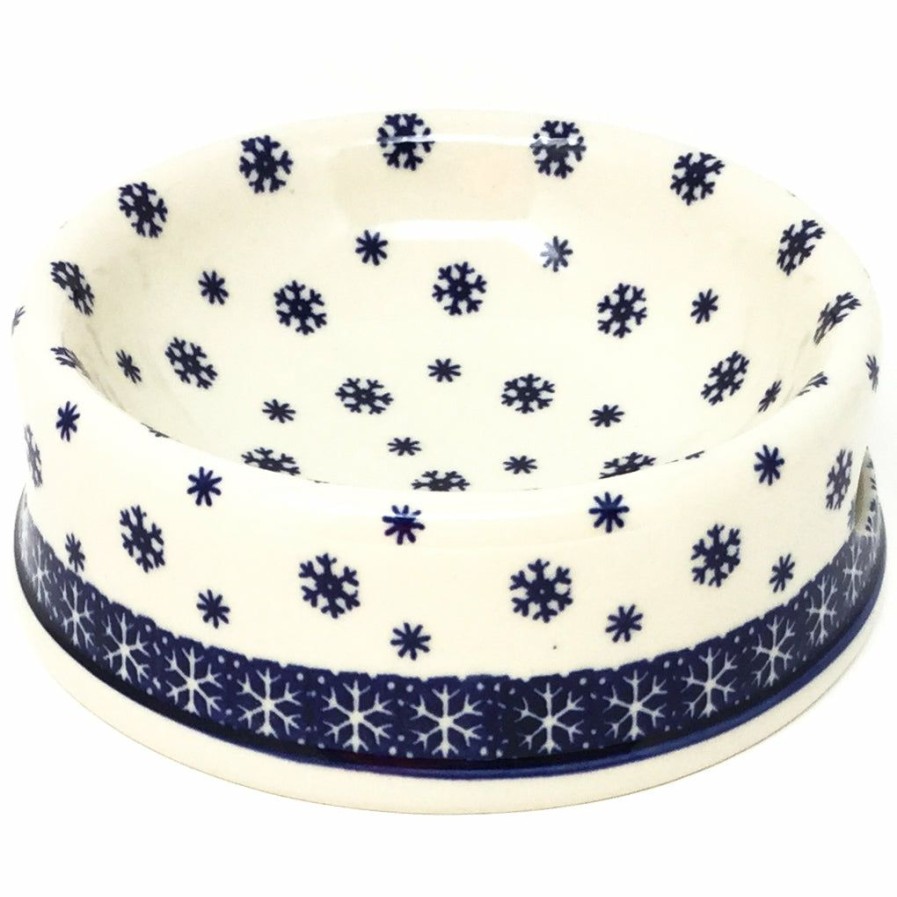 Bowls * | Janelle Imports Md Dog Bowl In Snowflake