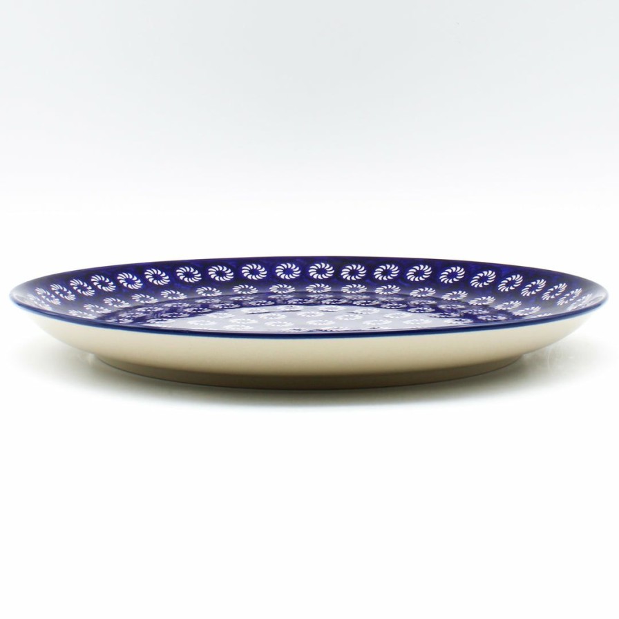 Platters, Servers, And Trays * | Janelle Imports Round Platter 12.5 In Pinwheel