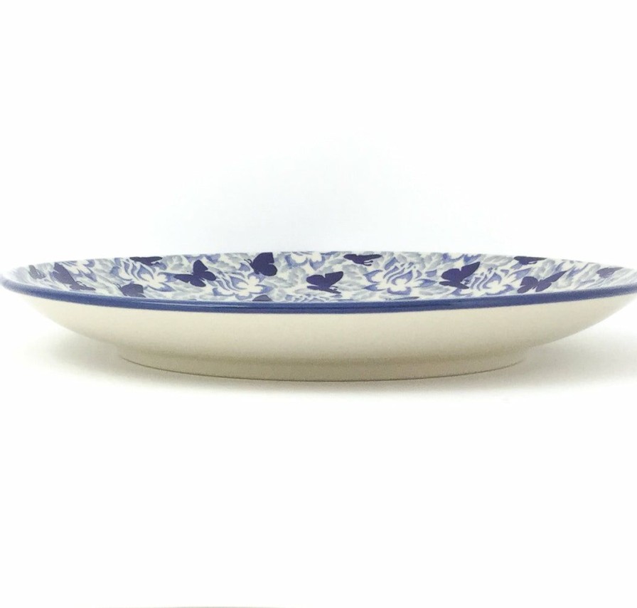 Plates * | Janelle Imports Dinner Plate 10 In Blue Butterfly