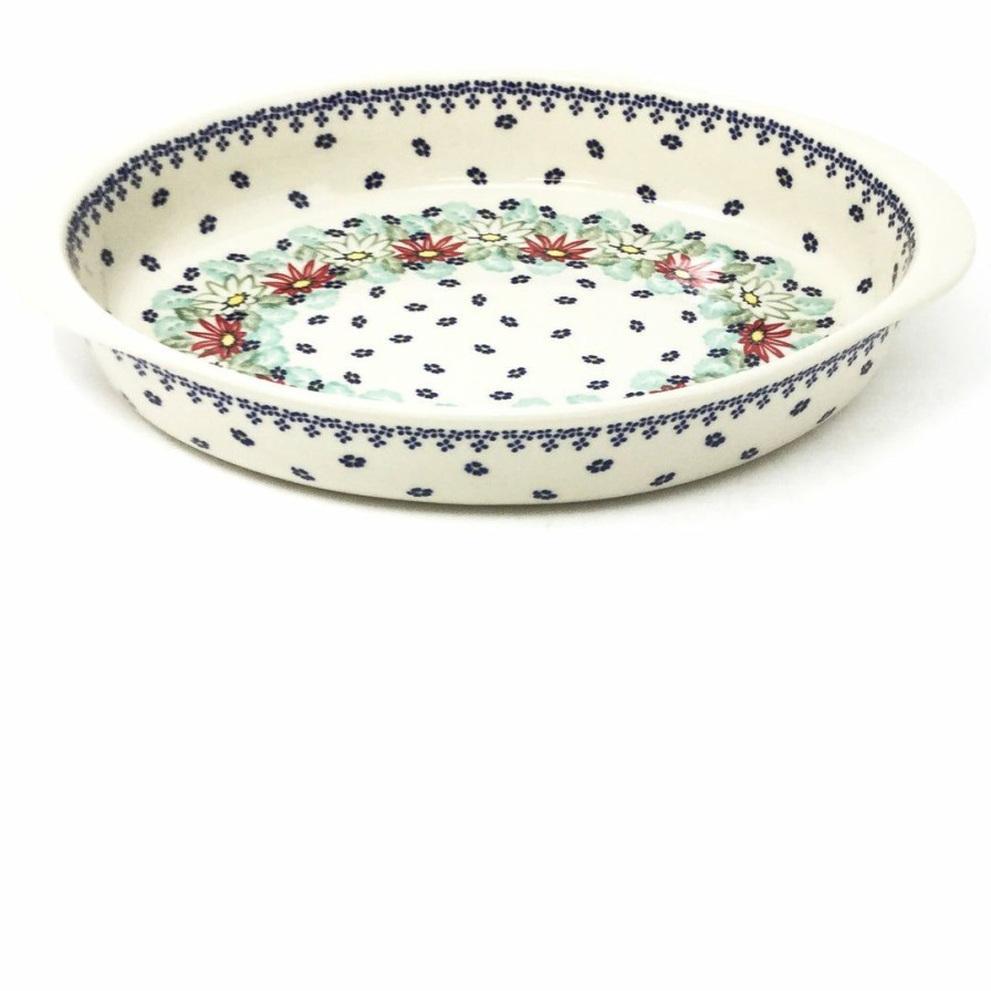 Bakeware * | Janelle Imports Lg Oval Baker W/Handles In Dahlia