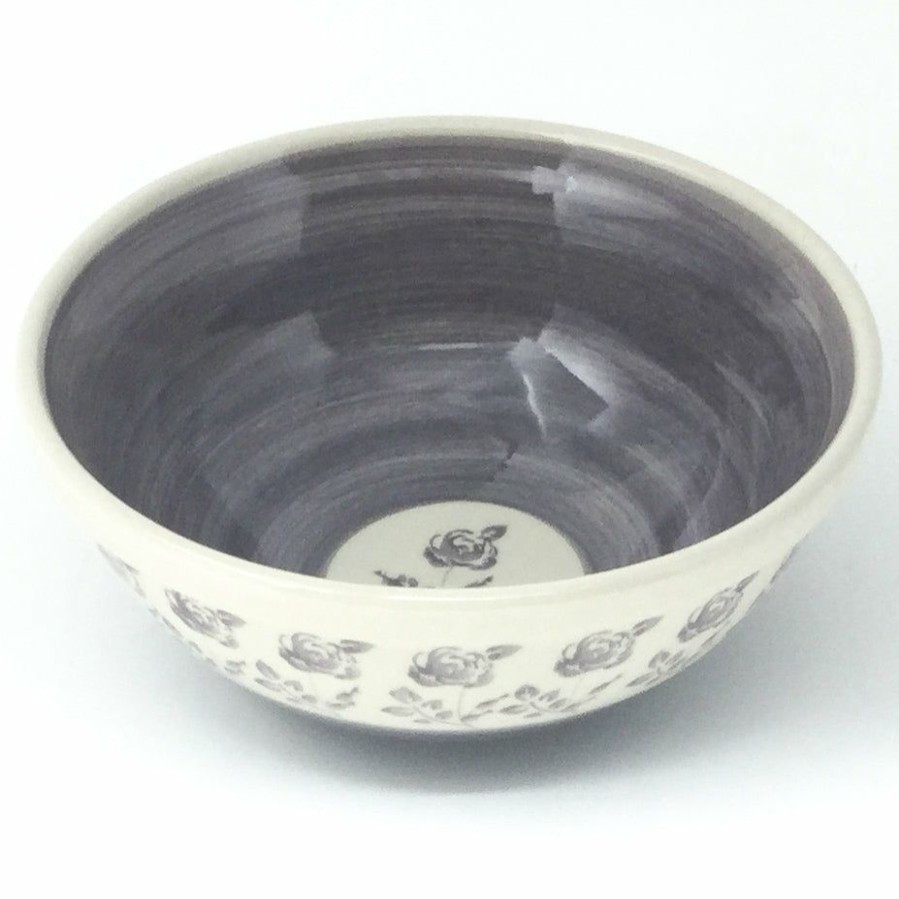 Bowls * | Janelle Imports New Soup Bowl 20 Oz In Gray Rose