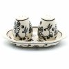 Table Accessories * | Janelle Imports Salt & Pepper Set W/Tray In Midnight Garden