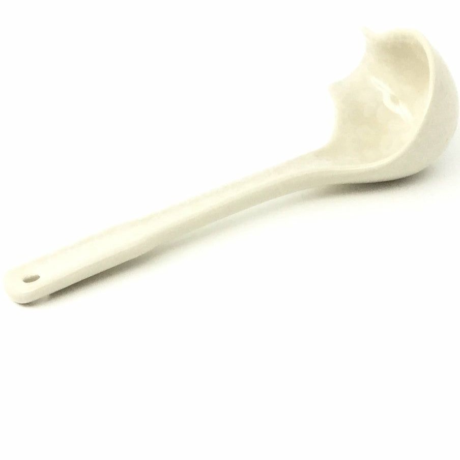 Table Accessories * | Janelle Imports Gravy Ladle In White On White