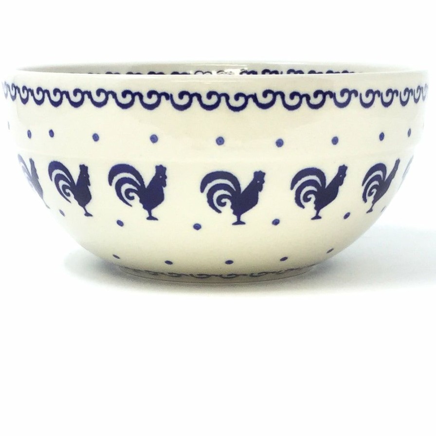 Bowls * | Janelle Imports Soup Bowl 24 Oz In Blue Roosters