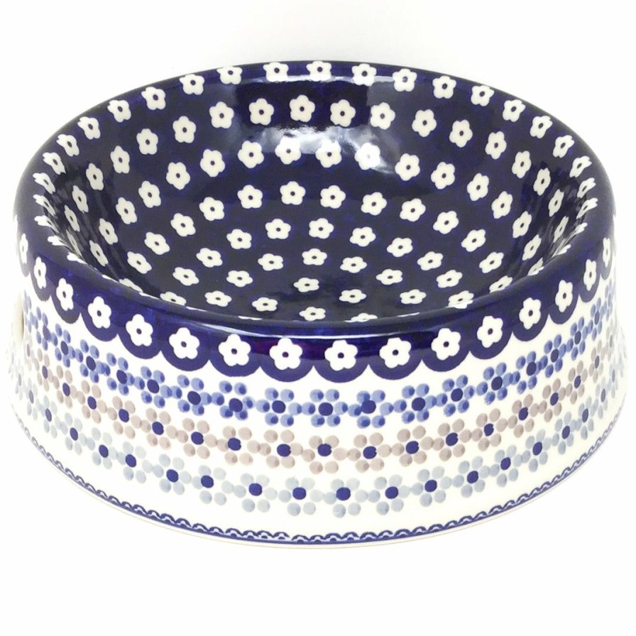 Bowls * | Janelle Imports Lg Dog Bowl In Simple Daisy