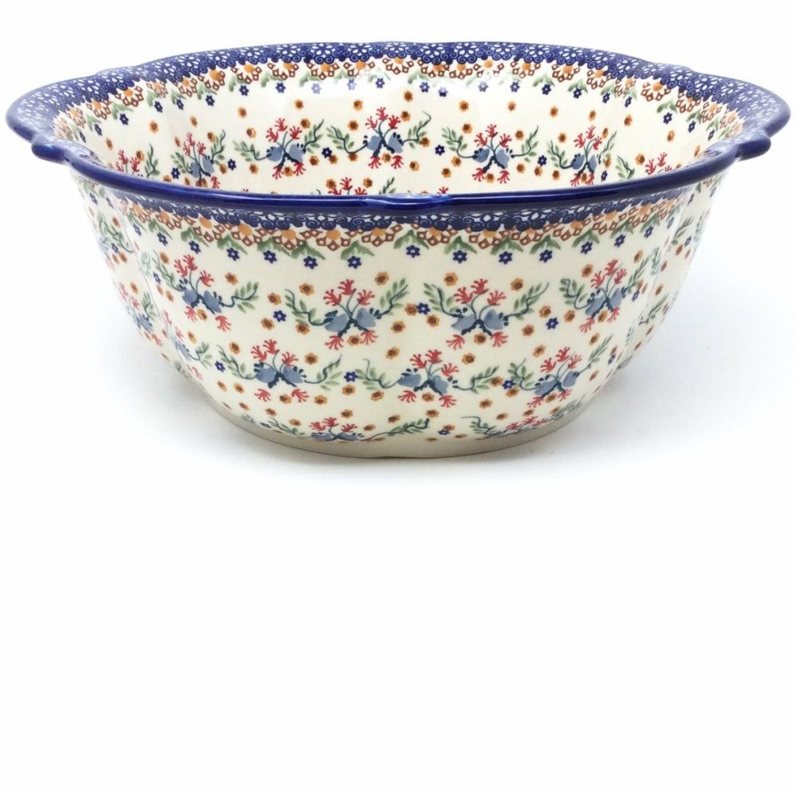 Bowls * | Janelle Imports Lg Retro Bowl In Morning Glory