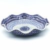 Bowls * | Janelle Imports Fluted Pasta Bowl In Perennial Bulbs