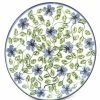 Plates * | Janelle Imports Bread & Butter Plate In Blue Clematis