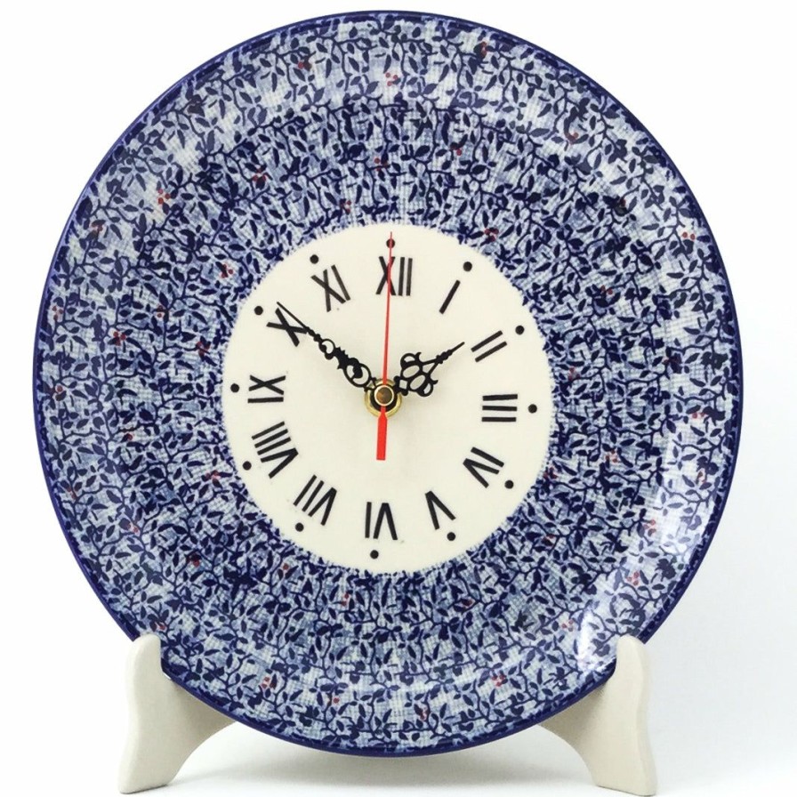 Home Decor * | Janelle Imports Plate Wall Clock In Secret Garden