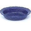 Platters, Servers, And Trays * | Janelle Imports Sm Deep Basia Server In Blue Elegance